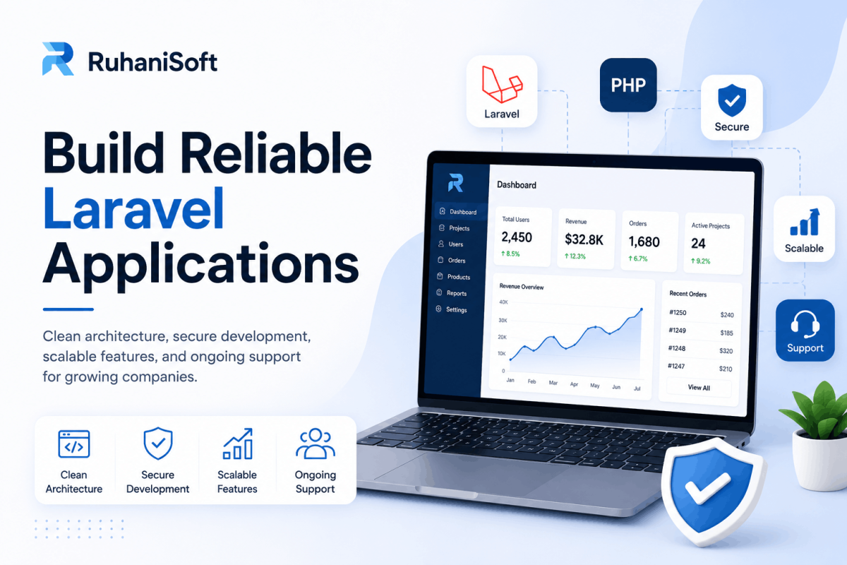 How RuhaniSoft Helps Companies Build Reliable Laravel Applications