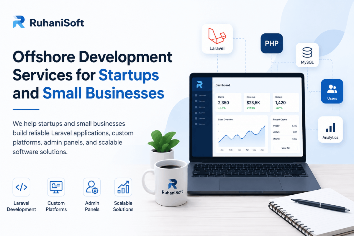 RuhaniSoft Offshore Development Services for Startups and Small Businesses